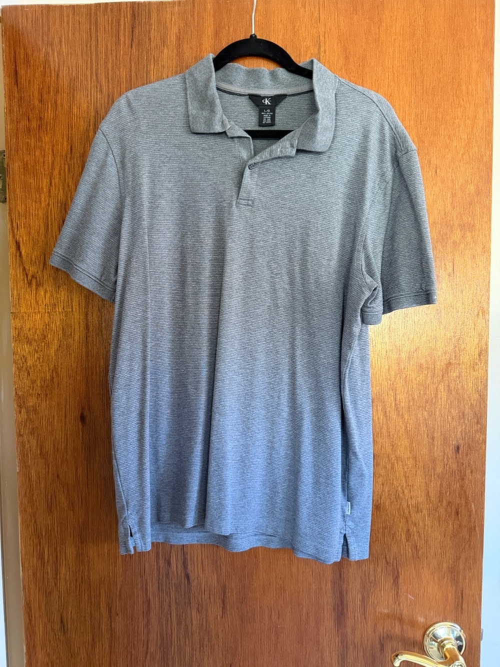 Calvin Klein Men's Heather Gray Polo